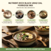 image explaning how to cook magizham black urad dal porridge mix in four step process