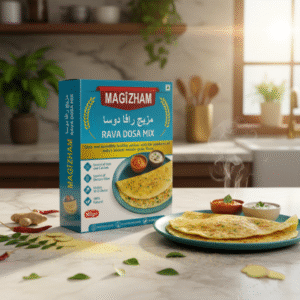 rava dosa mix AI generated product image of magizham rava dosa mix
