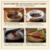 Karuppu kavuni dosa image explaning how to cook magizham karuppu kavuni dosa in four step process