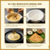 image explaning how to cook magizham millet dosa in four step process