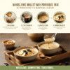 image explaning how to cook magizham millet mix porridge mix in four step process