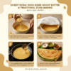 image explaning how to cook magizham wheat dosa in four step process