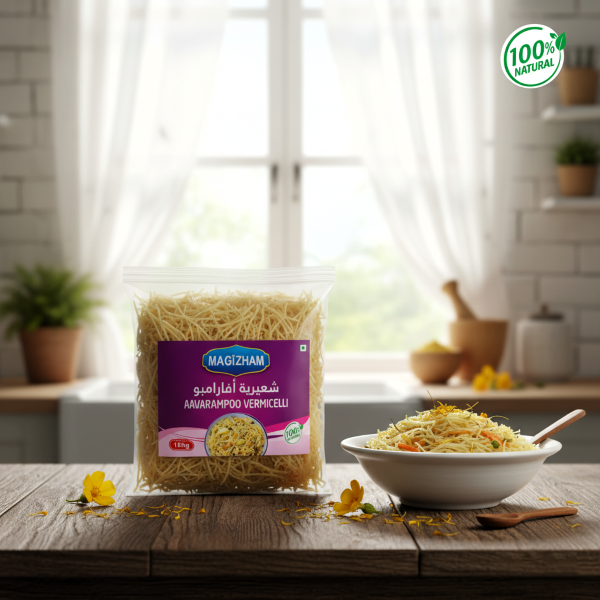 AI generated product image of magizham aavaram poo vermicelli