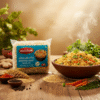 AI generated product image of magizham barnyard millet noodles