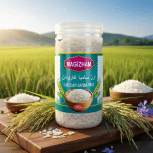 Garudan Samba Rice AI generated product image of magizham Garudan Samba Rice