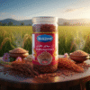 AI generated product image of magizham Sivappu Kavuni Rice
