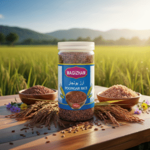 AI generated product image of magizham poongar Rice