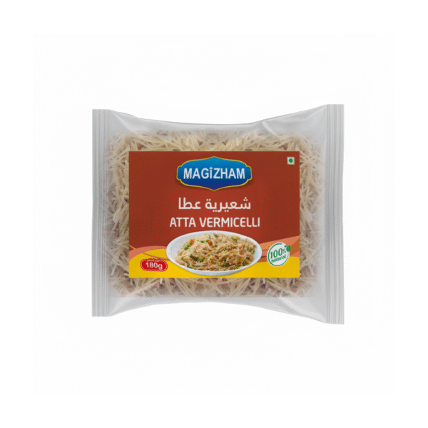 product image of magizham atta semiya with all the nutrition values.