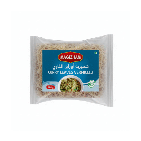 magizham-curry-leaves-semiya image explaning how to cook magizham curry leaves vermicelli in six step process