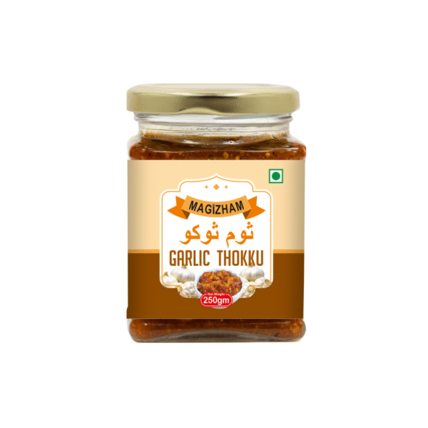 product image of magizham garlic thokku.