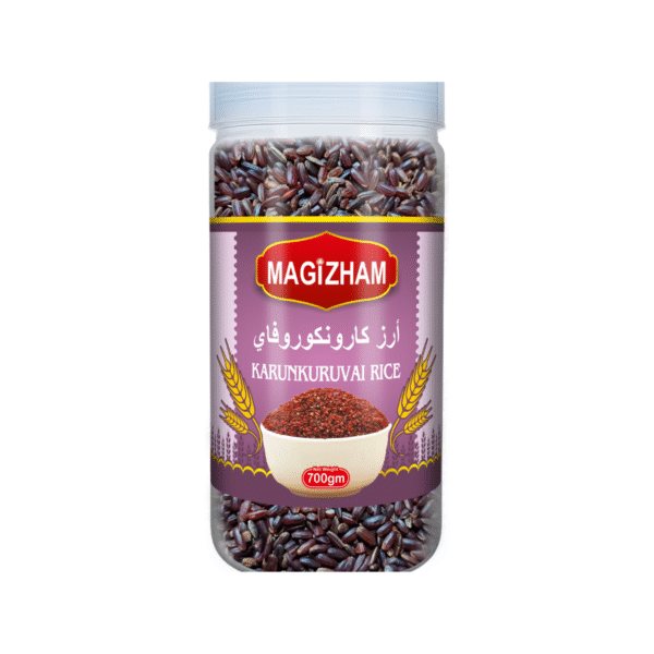 product image of magizham karunkuruvai rice.