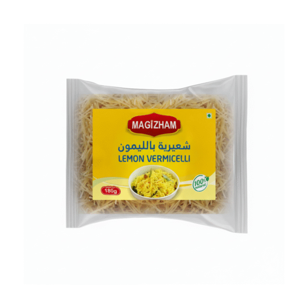 product image of magizham lemon semiya with all the nutrition values.