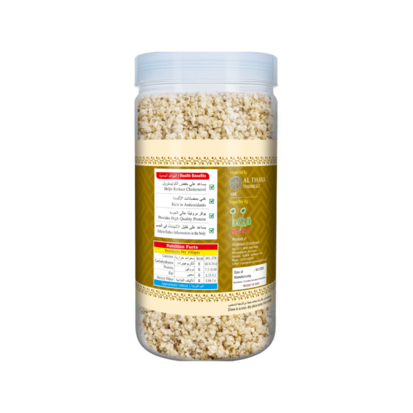 product image of magizham little millet flakes with all the nutrition values.