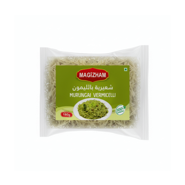 AI generated product image of magizham murungai vermicelli