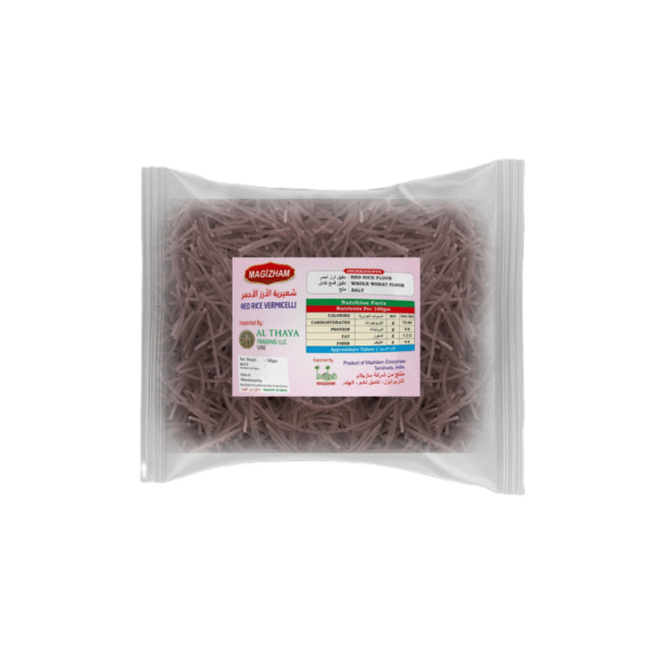 magizham-red-rice-semiya (2) product image of magizham red rice semiya with all the nutrition values.