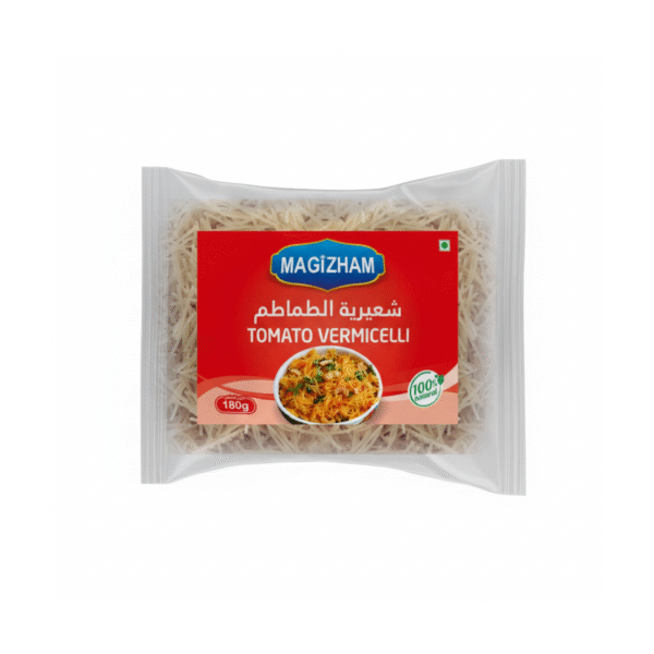 product image of magizham tomato semiya with all the nutrition values.