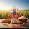 AI generated product image of magizham red rice flakes